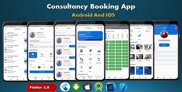Consultancy Booking App UI product preview