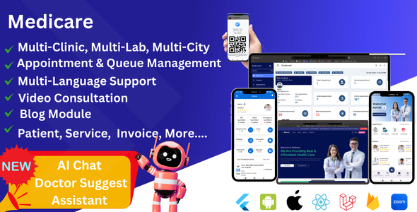 MediCare Hospital & Clinic System product preview